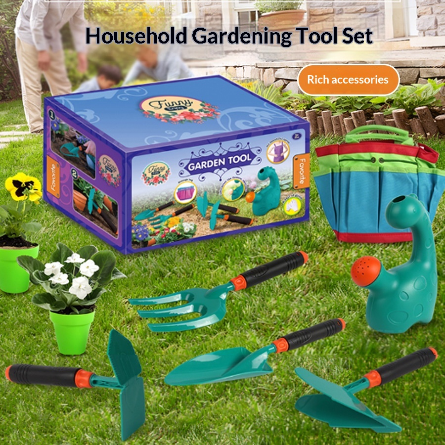 Gardening Tools Girly - Grappige kindertuin gereedschapset, tuinierenset met gieter,