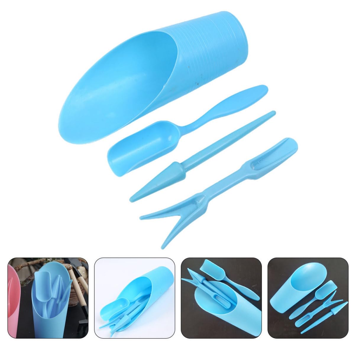Gardening Tools Combo - 4 stks/set, Plastic Duurzaam Emmer schop