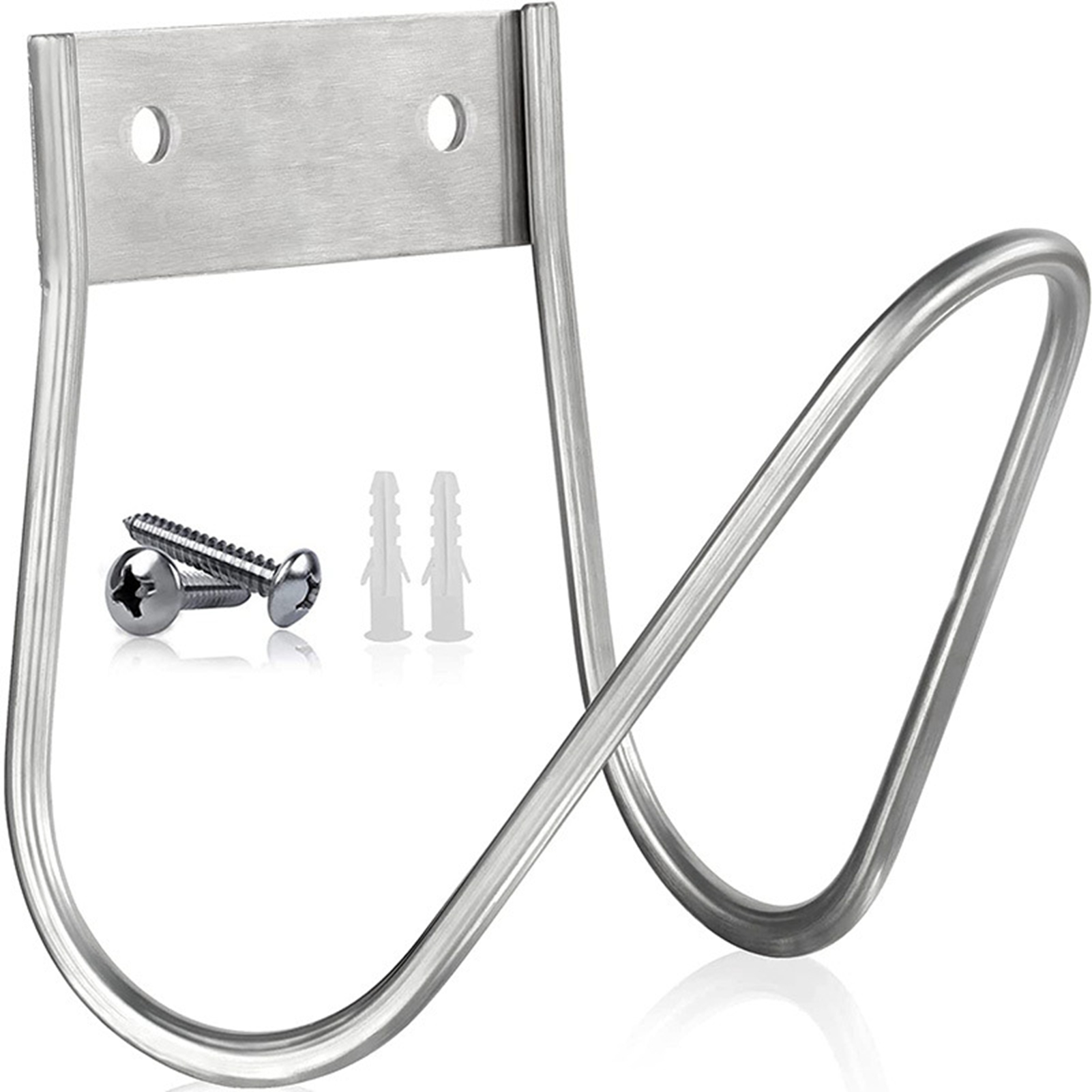 Gardening Tools Water - Roestvrijstalen tuinslanghouder, zware wandmontagehouder voor buiten,