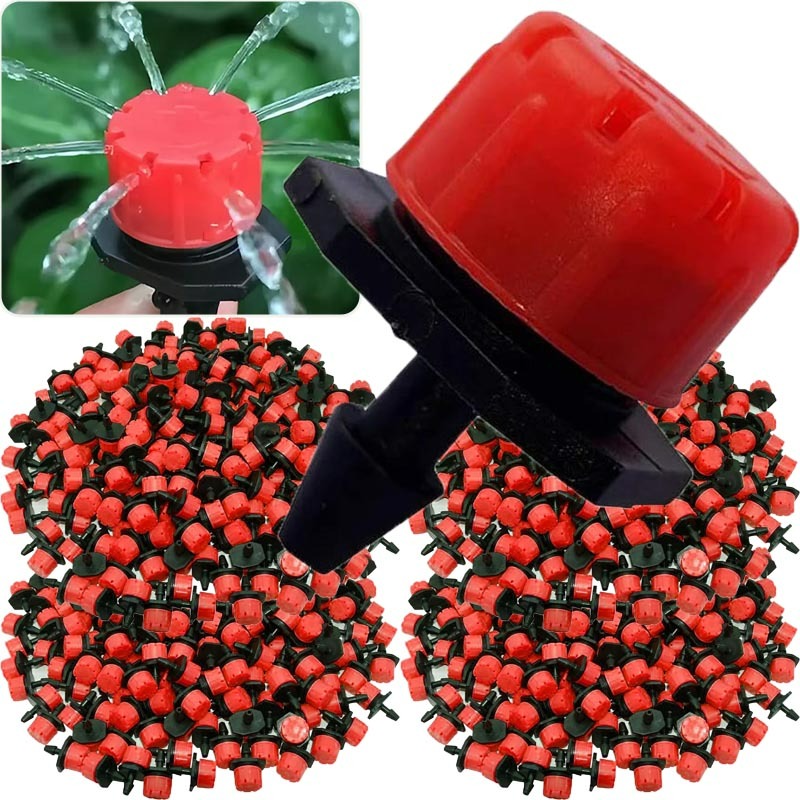 Garden Hose Nozzle - 30/300 st Acht Gat Roodkapje Druppelaar