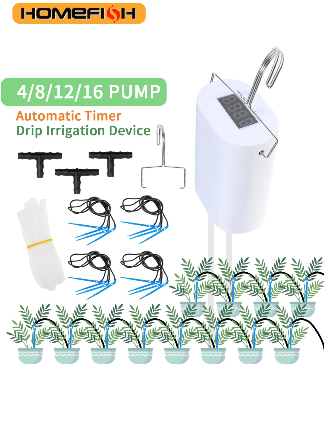 Gardening Tools Kit For Home Garden - HOMEFISH Automatische Plant Bloem Watering Pomp