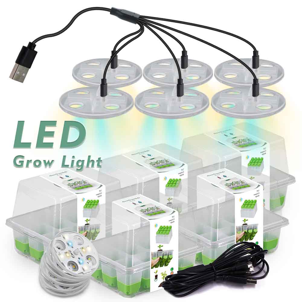Gardening Tools Box - LED-groeilicht Zaailing Starter Tray Kit met