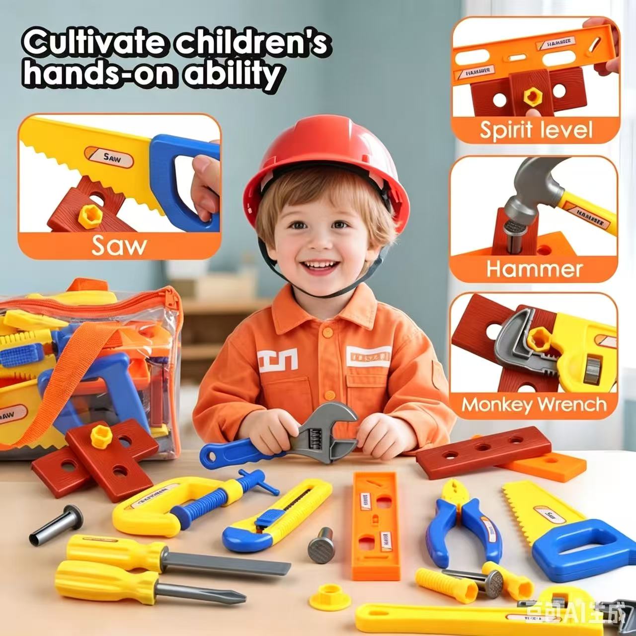 Gardening Tools Girly - Plastic simulatie-onderhoudsgereedschap constructiespeelgoedset voor kinderen van