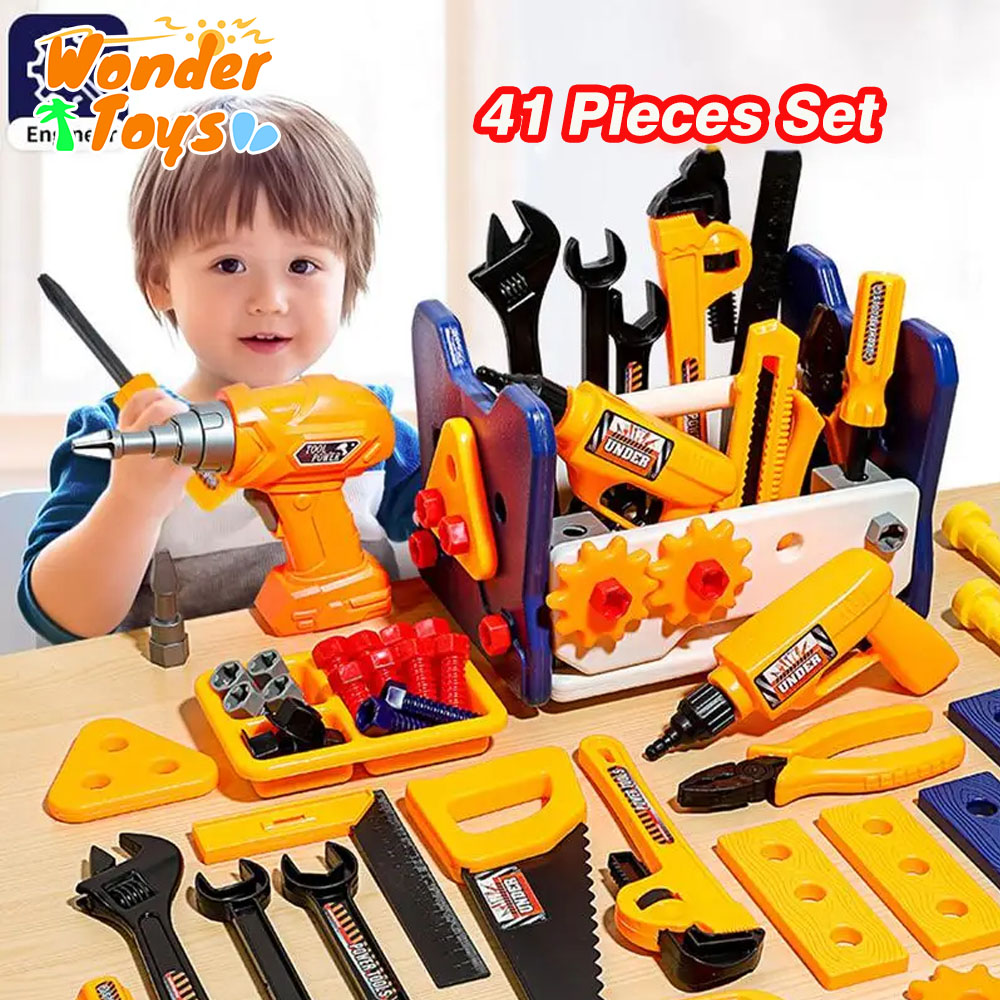 Gardening Tools Girly - 41-delige set met elektrische boormachine Kinderen