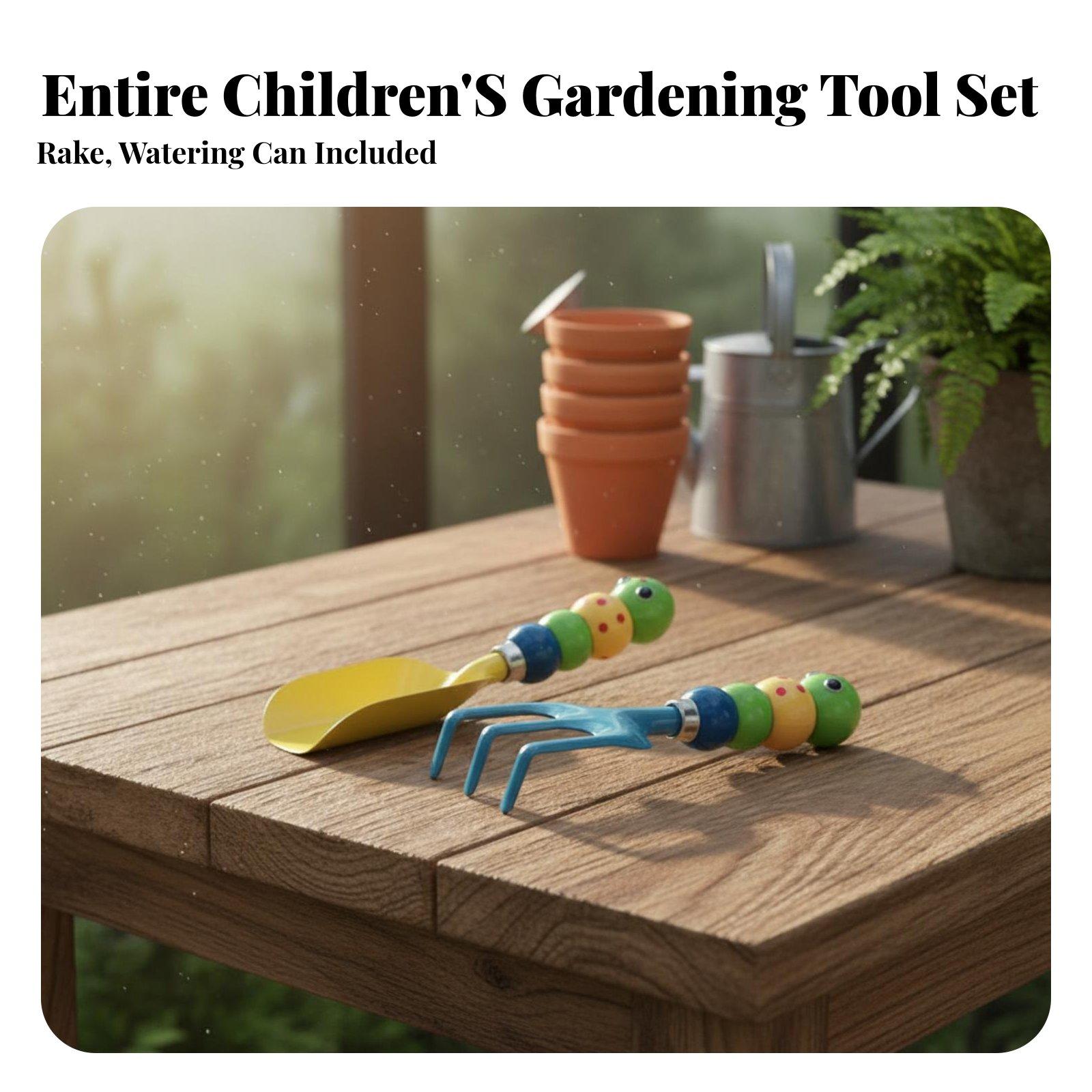 Gardening Tools For Young Children - 3-delige kindertuingereedschapset, kindertuingereedschapset op kindermaat, metalen