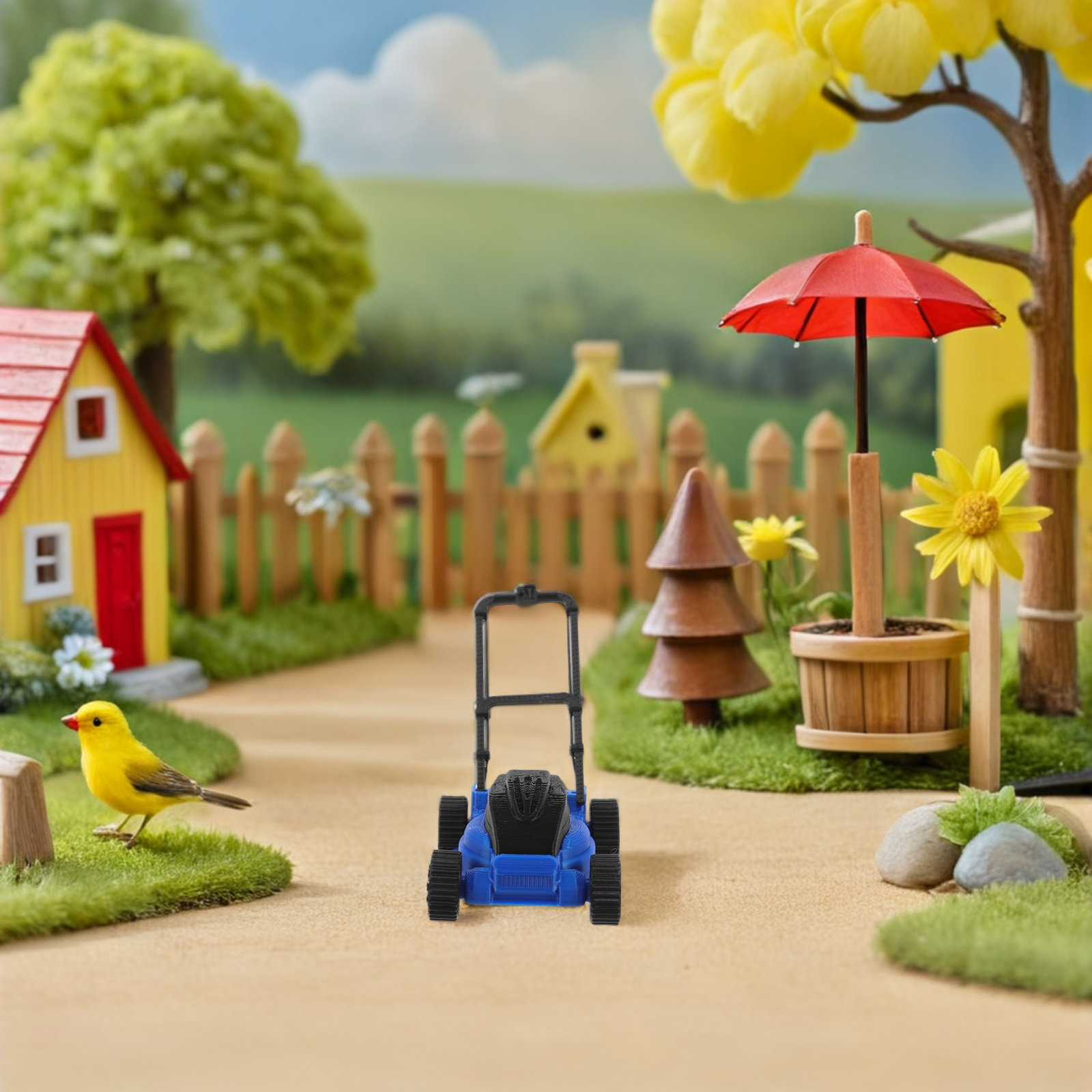 Miniatuur Grasmaaier Poppenhui - Gardening Tools Girly recensie en prijs