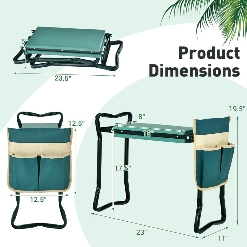 Tuinkniebank en -zitje, opvouw - Gardening Tools For Seniors recensie en prijs