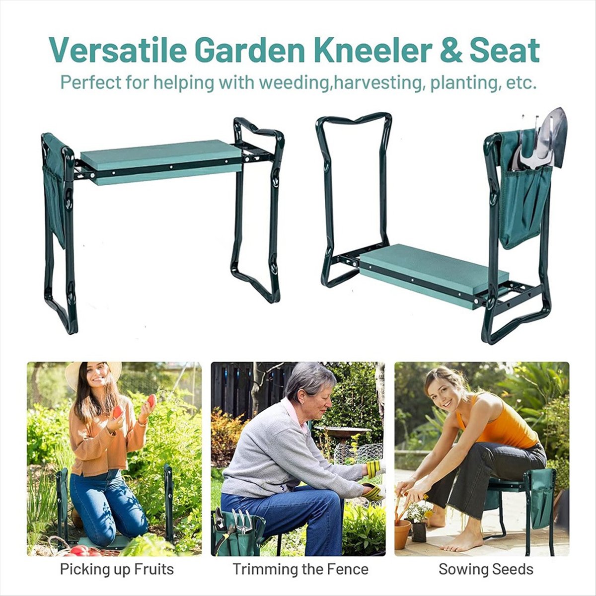 B23BBG 2-in-1 Tuinkniebank en  - Gardening Tools For Seniors recensie en prijs