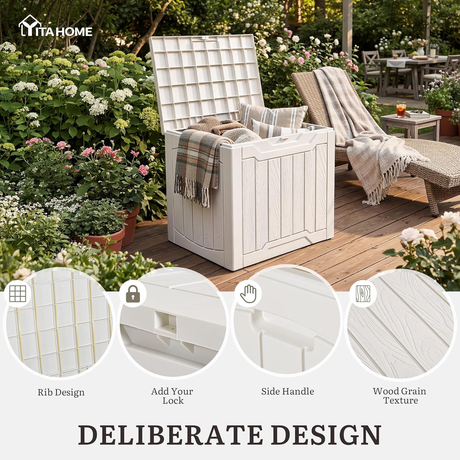 31 Gallon Deck Box Set van 2 a - Gardening Tools Box recensie en prijs