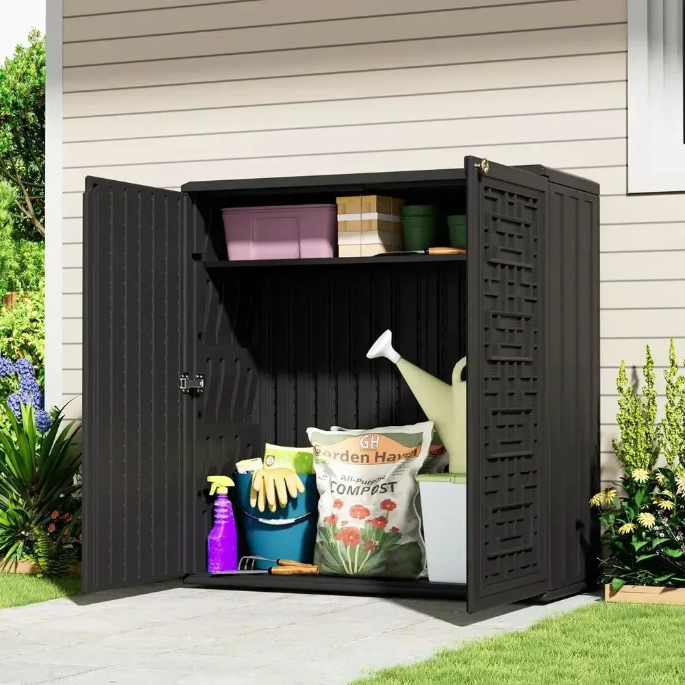 Weerbestendige hars opbergkast - Gardening Tools Box recensie en prijs
