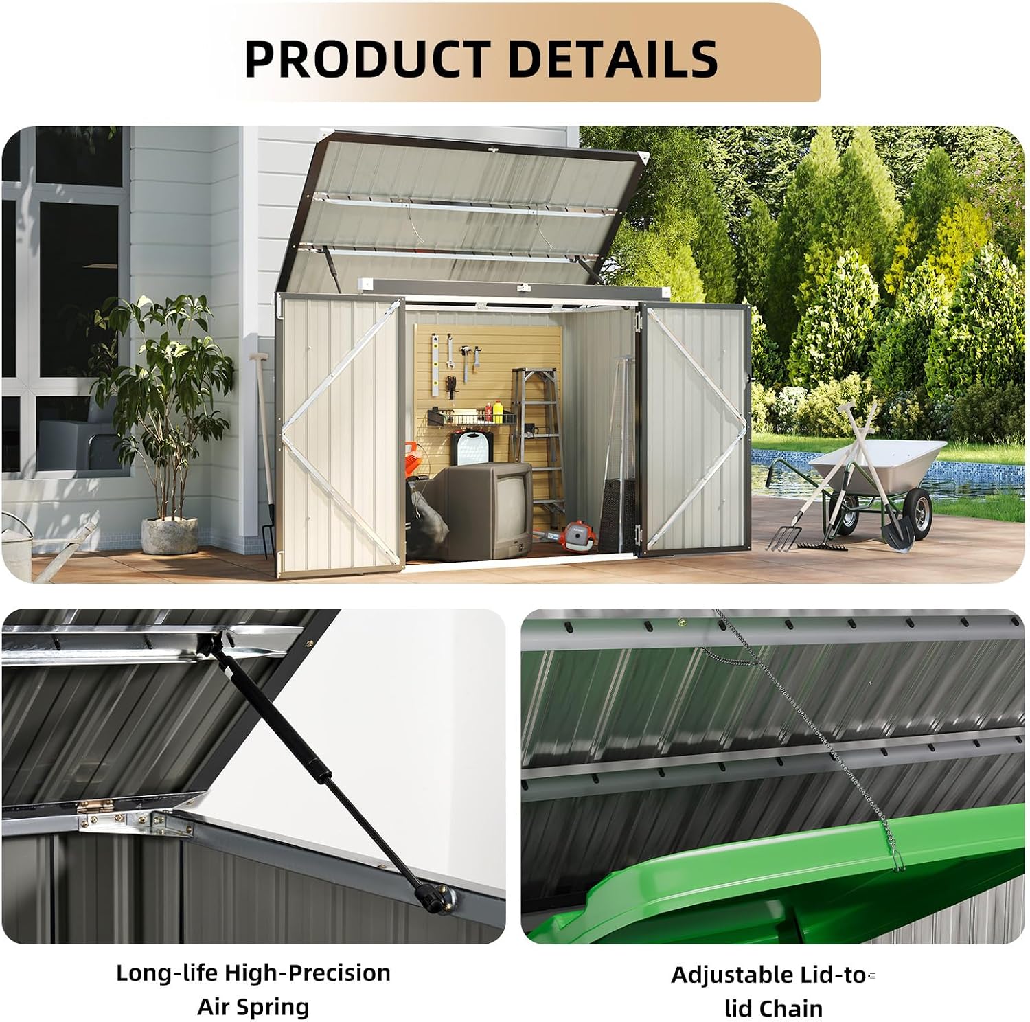 Waterdichte metalen afvalbak o - Gardening Tools Box recensie en prijs