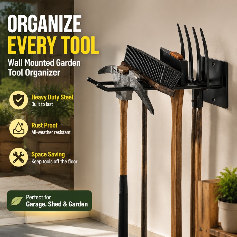 Verdikte wandmontage opbergrek - Gardening Tools Holder recensie en prijs
