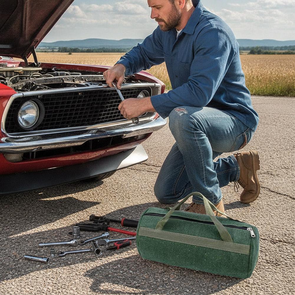 Canvas gereedschapstas met gro - Gardening Tools Repair Shop recensie en prijs
