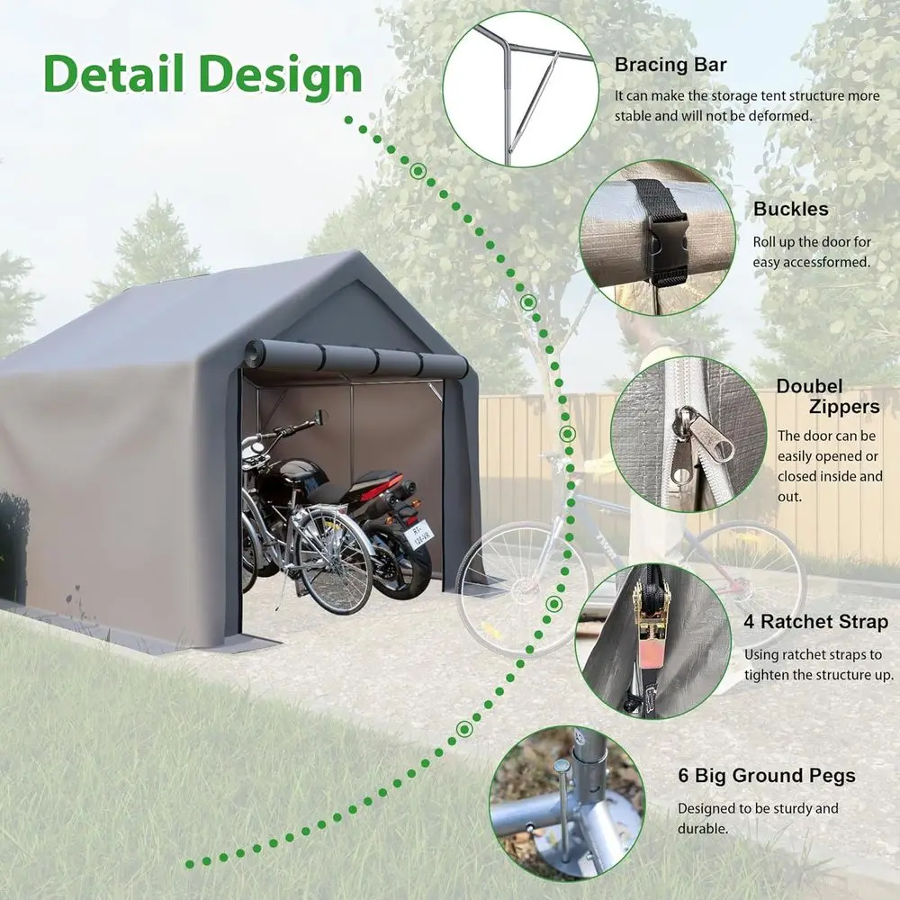 Draagbare opbergtent voor buit - Gardening Tools You Need recensie en prijs